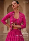 Sayuri Simran Chinnon Silk Wedding Wear Party Wear Lehenga Choli
